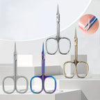 Ouriner Curved Tip Thin Blade Cuticle Scissors – Stainless Steel Trimmer