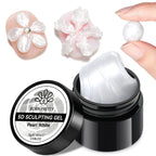BORN PRETTY Pearl White 3D Sculpting Gel – Non-Sticky Carving & Shaping Gel
