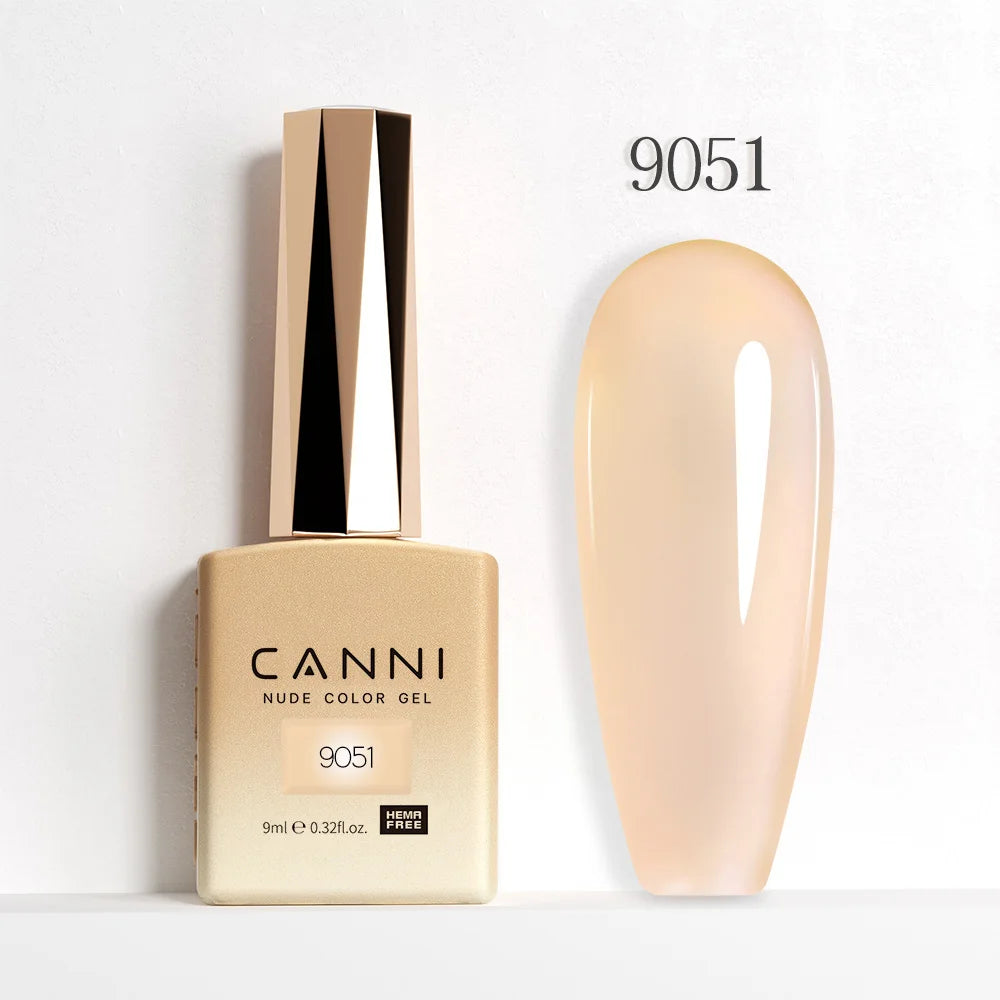 CANNI 9ml Gel Nail Polish 144Colors HEMA/TPO FREE Gorgeous Color Full Coverage Soak Off UV LED Semi Permanent Gel Varnish  Nails