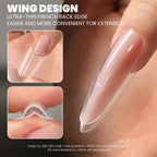 YOKEFELLOW Sandwich Dual Nail Forms – Coffin & Almond Extension Molds, 240pcs