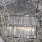 XXL French Half-Cover Nail Tips – Clear Acrylic Coffin & C-Curve Extensions