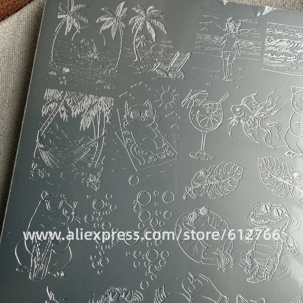 XMQ Summer & Holiday Nail Stamping Plate – Seasonal Image Template