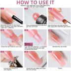 LNWPYH Poly Extension Nail Gel Set – Professional Building Gel Kit, 4/9 Colors