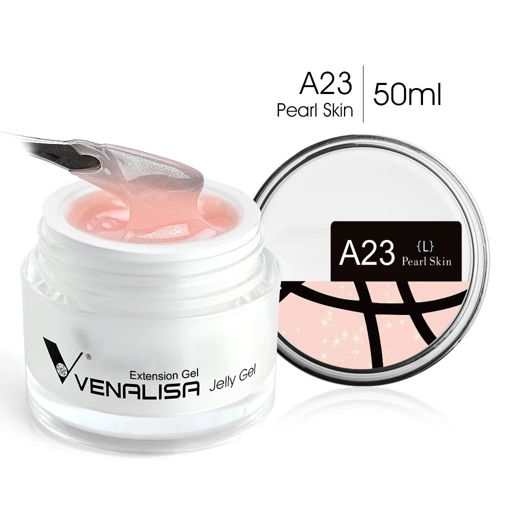 Venalisa 50ml TPO FREE Rose Pink Jelly Gel Extension Nail Salon Professiona Used Self Leveling Transparent Gel Nail Gel Polish
