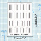 Geometric French Nail Guide Stickers – Curve & Straight Striping Tape, 2–20 Sheets