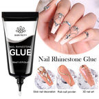 BORN PRETTY Nail Rhinestone Gel – Super Adhesive 3D Jewelry & Powder Gel
