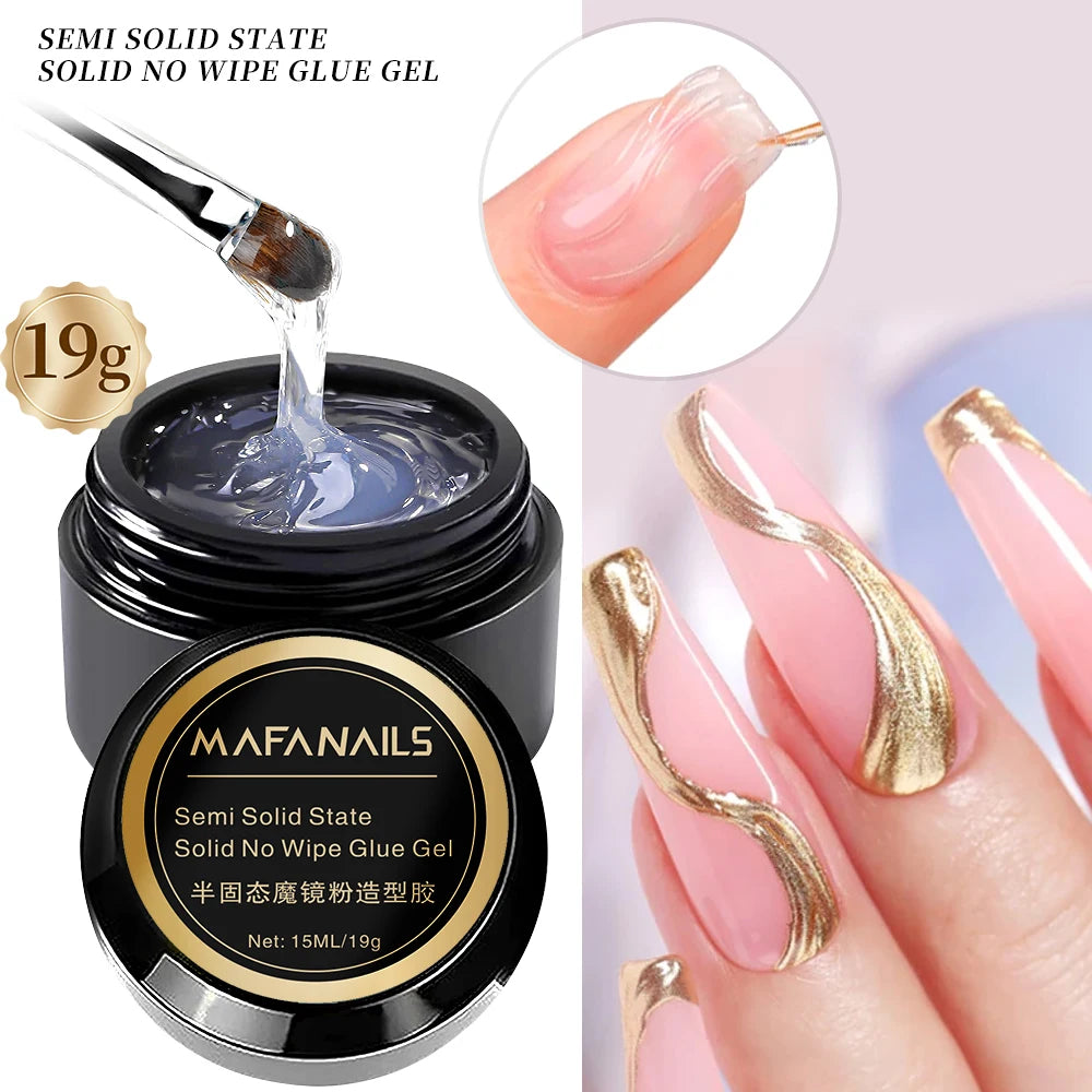 HotPress Solid Nail Glue Gel – No-Wipe Adhesive for Rhinestones & Press-On Nails
