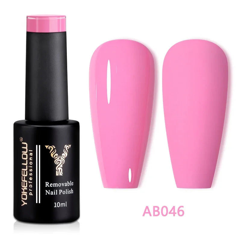 YOKEFELLOW 10ML Glow in the Dark Gel Nail Polish Luminous Neon Gel Polish Summer Semi Permanent Soak Off Nail Art UV Varnish