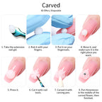 LILYCUTE Clear Non-Stick Hand Extension Gel – 3D Shaping Nail Extension Gel