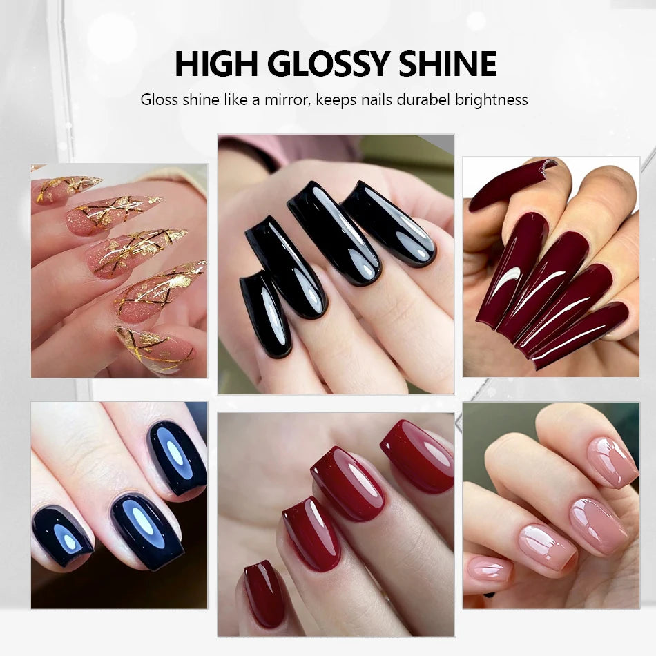 CHUNSHU Titanium Hardener Top Coat – No-Wipe Reinforcing Gel, Super Shiny