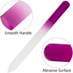 Professional Gradient Glass Nail Files – Double-Sided Set of 5