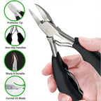Professional Curved-Blade Toenail Clipper – Ingrown & Thick Nail Cutter