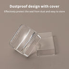 Transparent Rectangle Nail Art Stamper with Scraper – Clear Jelly Transfer Tool