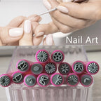 Chic 9D Nail Art Stamp Pen Set – Daisy, Star, Butterfly & Heart Designs