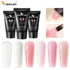 VENALISA Acrylic Hard Jelly Gel – Pink Poly Nail Extension Gel, 45g