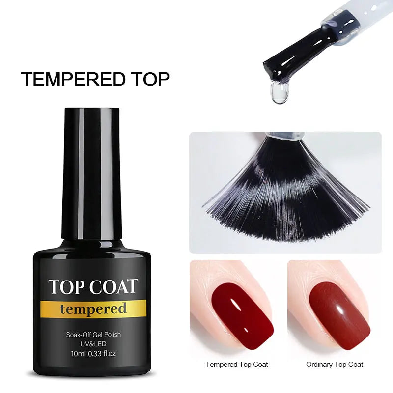 NAILCO Tempered Top Coat – Matte, Base, Blooming & Reinforce Gel Range