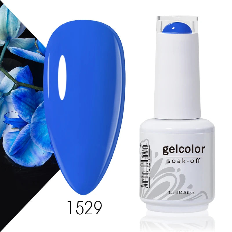 Arte Clavo 15ml Gel Nail Polish Nail Supply Wholesale Soak Off UV LED Gel Lacquer Nail Art Glitter Polish Long Lasting Gel