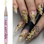 Graffiti Nail Pen 0.5mm – Black, White, Gold & Silver Detail Marker
