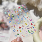 Summer Jelly Nail Stickers – Watermelon, Ice Cream & Strawberry Decals