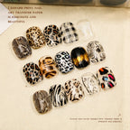 Kaniu Leopard Print Nail Transfer Paper – Water-Soluble Animal Print Foils, 10 Rolls