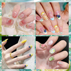5D Fruit Nail Stickers – Blueberry, Strawberry & Watermelon Summer Decals