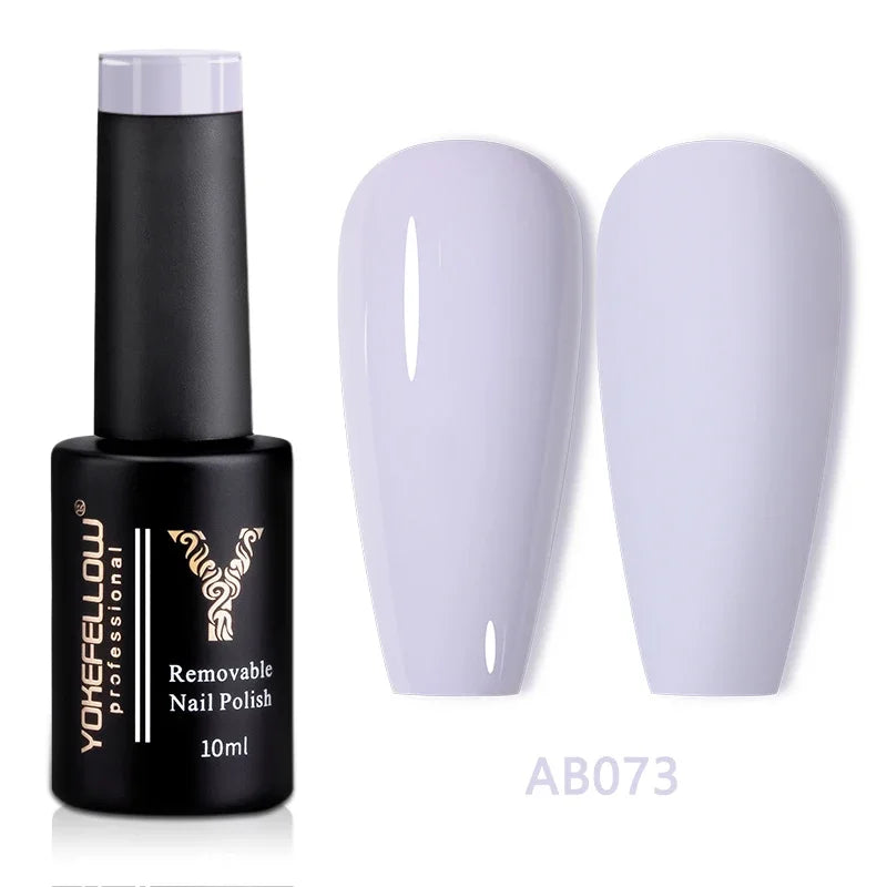 YOKEFELLOW 10ML Glow in the Dark Gel Nail Polish Luminous Neon Gel Polish Summer Semi Permanent Soak Off Nail Art UV Varnish