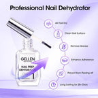 GELLEN 4-in-1 Nail Glue & Prep Dehydrator Kit – Soak-Off UV LED Cure