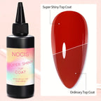 NOCIS Super Top Coat – No-Wipe Glossy Soak-Off LED Gel, Formaldehyde-Free