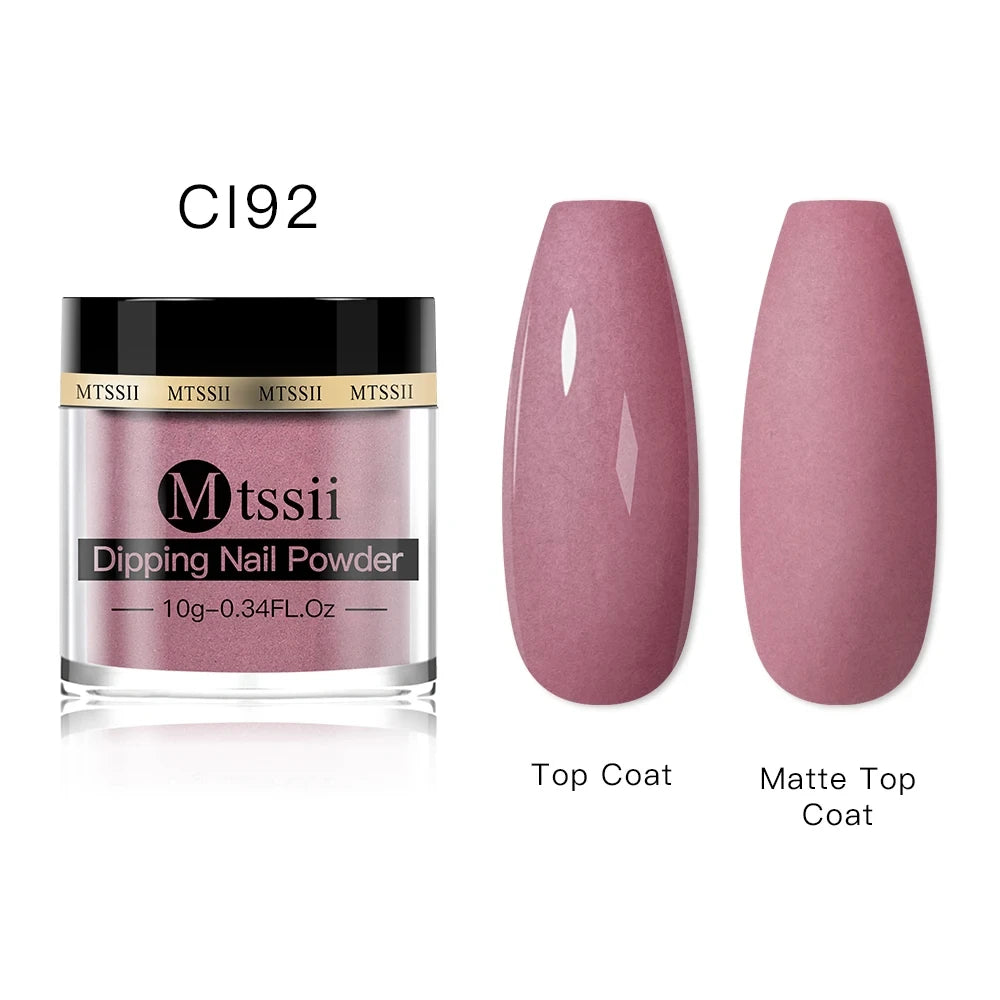 Mtssii 5g/10g Dipping Nail Powder Natural Dry For Manicure Nails Accessories No Need Lamp Cure Acrylic Powder Dipping System