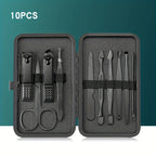Complete Stainless Steel Manicure & Pedicure Kit with Travel Case