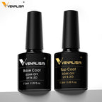 VENALISA Nail Gel Polish Range – No-Wipe Top, Matte Top & Base Coat, 100+ Colors