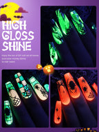 YOKEFELLOW Glow in the Dark Gel Nail Polish – Luminous Neon UV/LED Gel