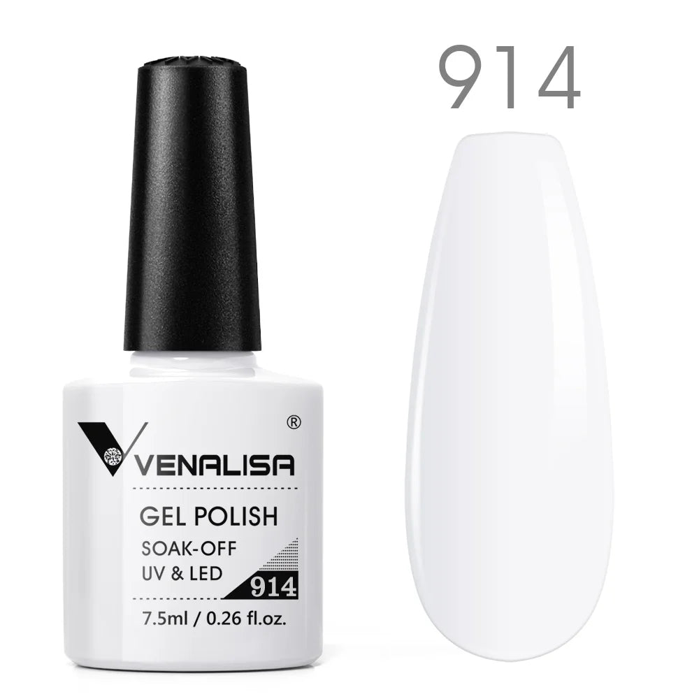 VENALISA Nail Gel Polish Range – No-Wipe Top, Matte Top & Base Coat, 100+ Colors