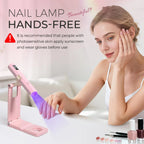 Cordless Handheld UV/LED Nail Lamp Stand – Rechargeable USB Gel Nail Dryer