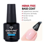 CHUNSHU HEMA-Free Rubber Base Gel – No-Wipe Top Coat, Ultra Shiny 18ml