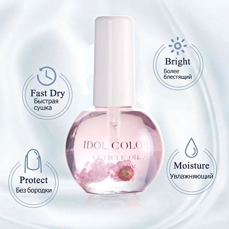 15ml Dried Flower Cuticle Oil – Real Flower Nail Nutrient Oil
