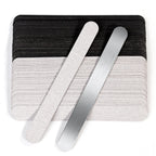 Straight Stick Replacement Nail Art Files – Metal Handle, 100/180/240 Grit