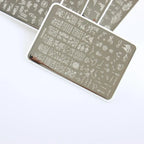 ZJoyplus XL Flower Nail Stamping Plate – 59 Designs, Stainless Steel