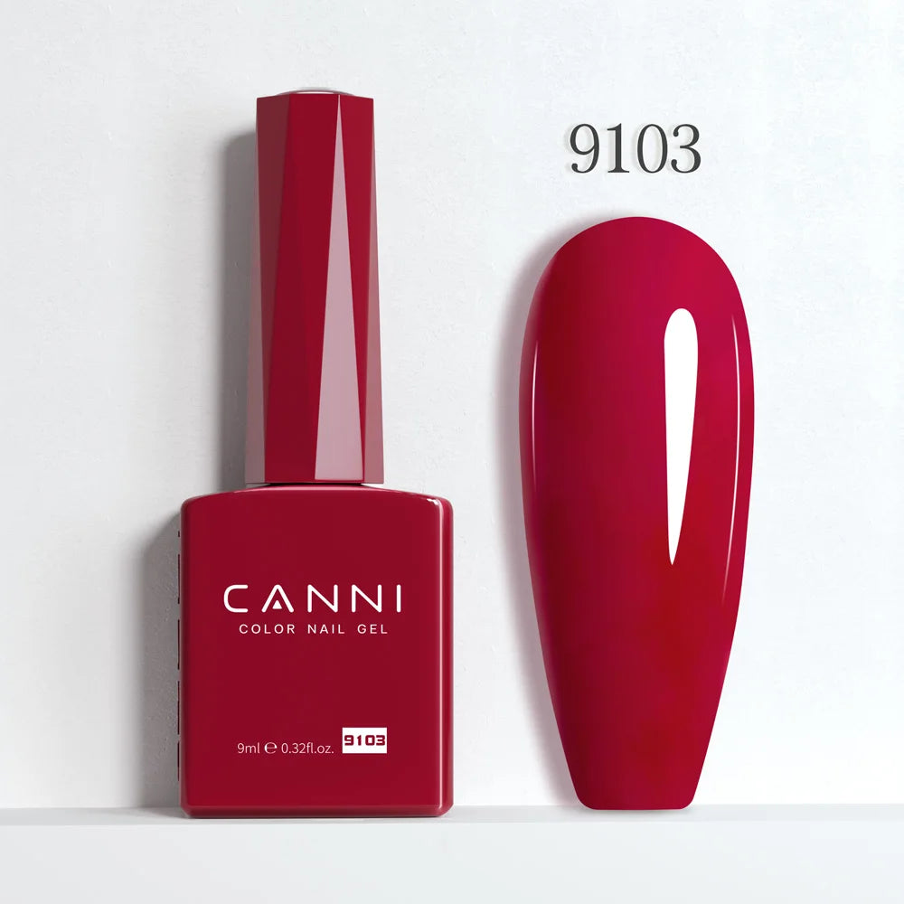 CANNI 9ml Gel Nail Polish 144Colors HEMA/TPO FREE Gorgeous Color Full Coverage Soak Off UV LED Semi Permanent Gel Varnish  Nails