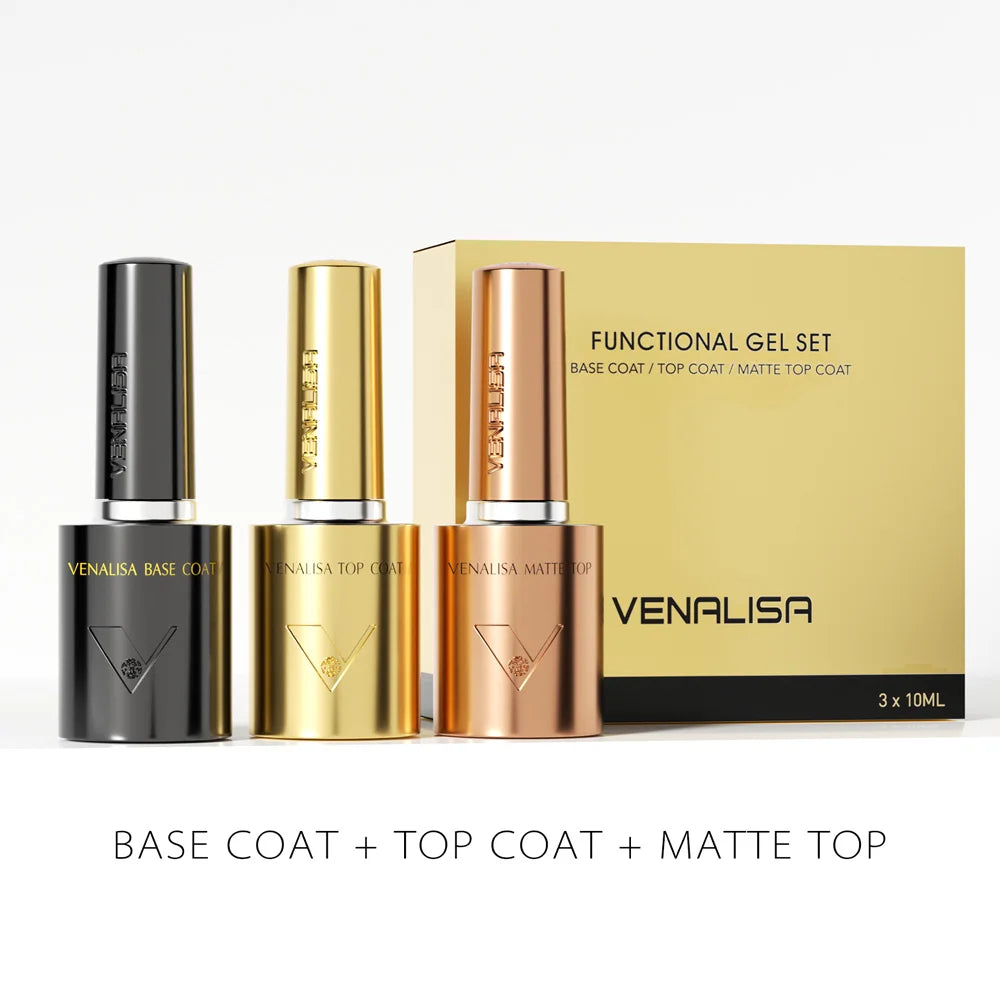 VENALISA HEMA/TPO-Free Nail Gel Polish VIP Kit – Ultra Glossy Diamond Top Coat