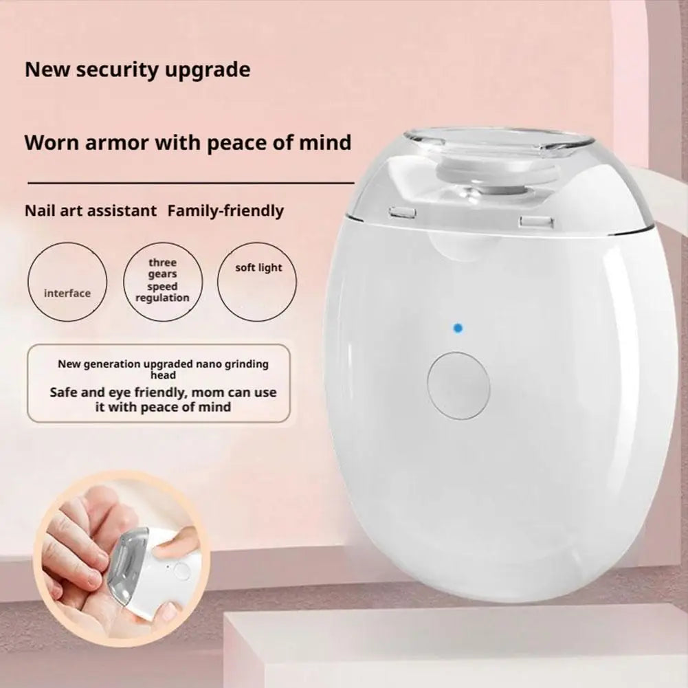 Electric Nail Trimmer with LED Light – Rechargeable Manicure Tool for All Ages