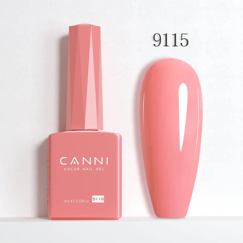 CANNI 9ml Gel Nail Polish 144Colors HEMA/TPO FREE Gorgeous Color Full Coverage Soak Off UV LED Semi Permanent Gel Varnish  Nails