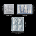 3D Mini Silicone Nail Mold – Butterfly, Flower & Shell Stamping Plate