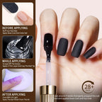 RS NAIL Russian Matte Top Coat – Frosted Non-Stick Powder Seal Gel