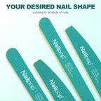 NAILPOP Professional Nail Files – 100/180 Grit Double-Sided Buffer Set