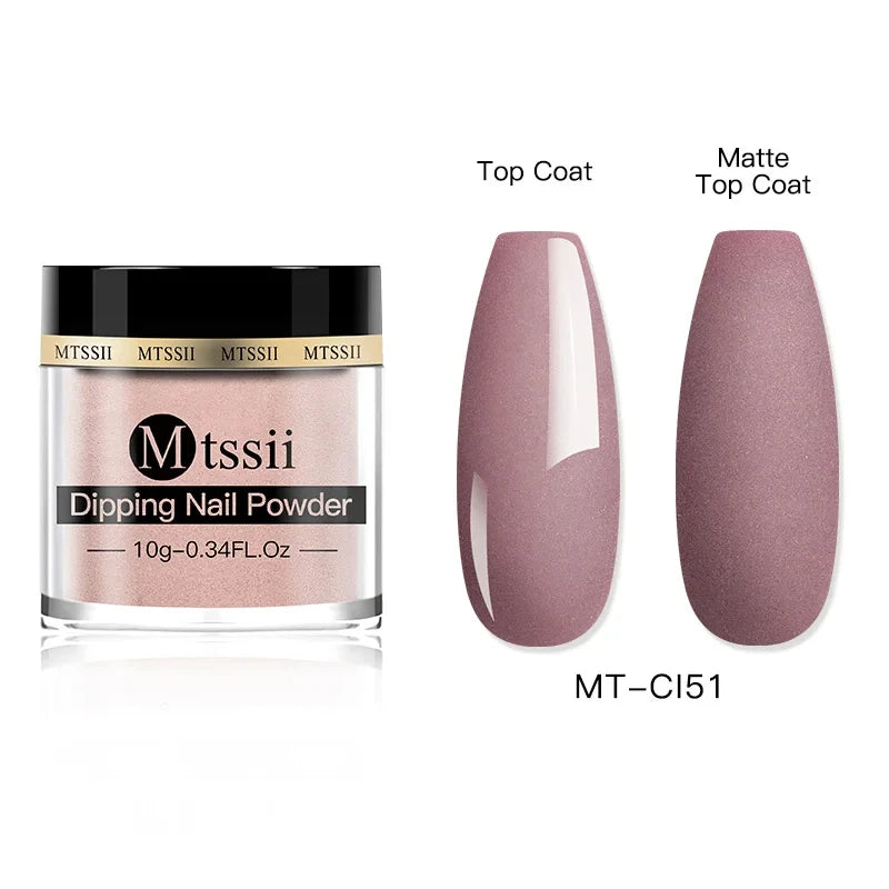 Mtssii 5g/10g Dipping Nail Powder Natural Dry For Manicure Nails Accessories No Need Lamp Cure Acrylic Powder Dipping System