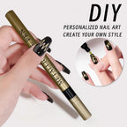 Graffiti Nail Art Liner Pen – Gold, Silver, Black & White Waterproof Marker