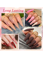 Multi-Color Dip Powder – Sparkling Air-Dry Nail Glitter for French Manicures