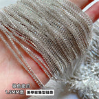Sparkling Rhinestone Chain Nail Charms – Claw-Set Crystal Metal Chain