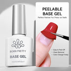BORN PRETTY Base Gel & Super Top Coat Set – 10ml Long-Lasting UV LED Gel Polish